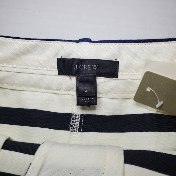 J Crew skirt with pockets multi-stripe mini Sz 2 - Picture 8 of 9